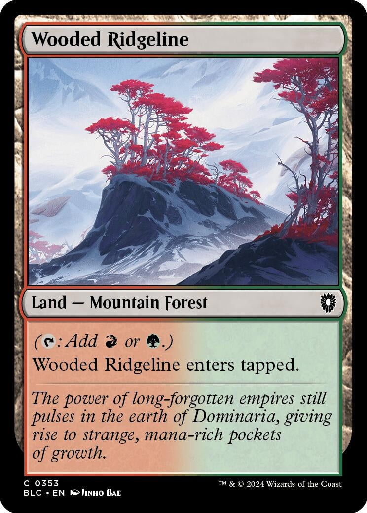 Image for Wooded Ridgeline (Commander: Bloomburrow) (353) - Magic: The Gathering
