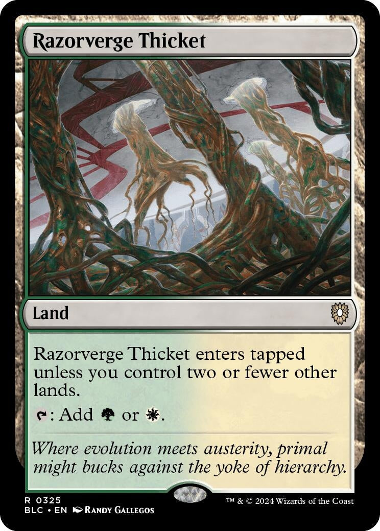 Image for Razorverge Thicket (Commander: Bloomburrow) (325) - Magic: The Gathering