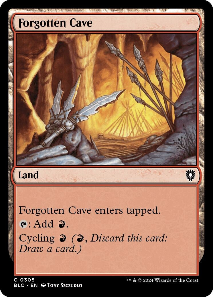 Image for Forgotten Cave (Commander: Bloomburrow) (305) - Magic: The Gathering