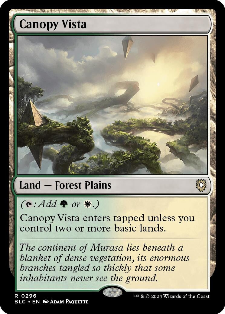 Image for Canopy Vista (Commander: Bloomburrow) (296) - Magic: The Gathering
