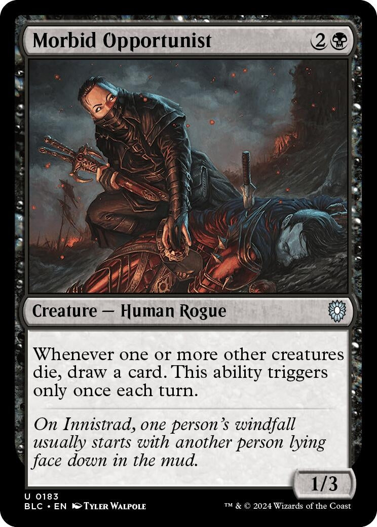 Image for Morbid Opportunist (Commander: Bloomburrow) (183) - Magic: The Gathering