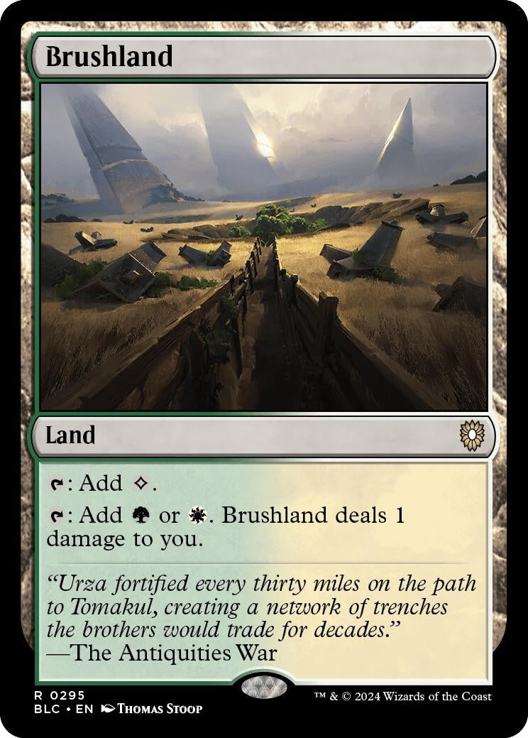 Image for Brushland (Commander: Bloomburrow) (295) - Magic: The Gathering