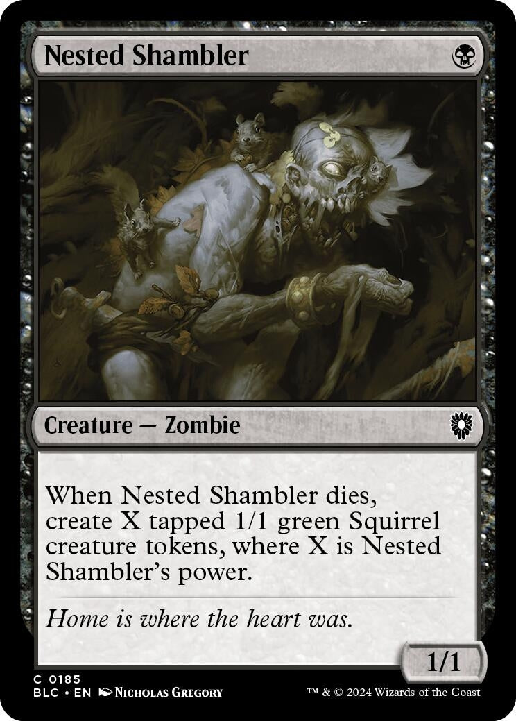 Image for Nested Shambler (Commander: Bloomburrow) (185) - Magic: The Gathering