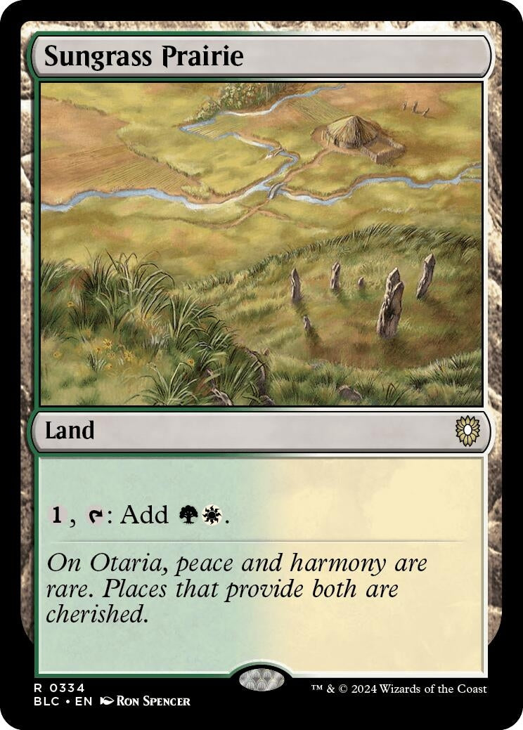 Image for Sungrass Prairie (Commander: Bloomburrow) (334) - Magic: The Gathering