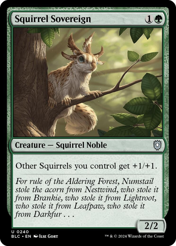 Image for Squirrel Sovereign (Commander: Bloomburrow) (240) - Magic: The Gathering