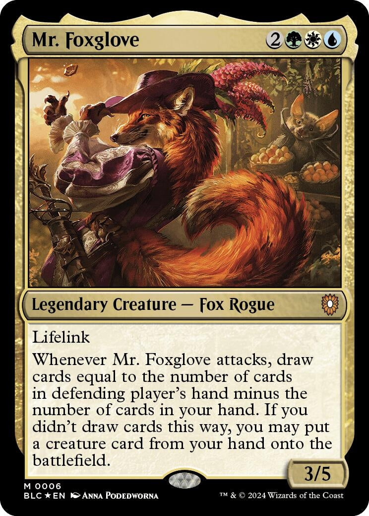 Image for Mr. Foxglove (Commander: Bloomburrow) (6) - Magic: The Gathering