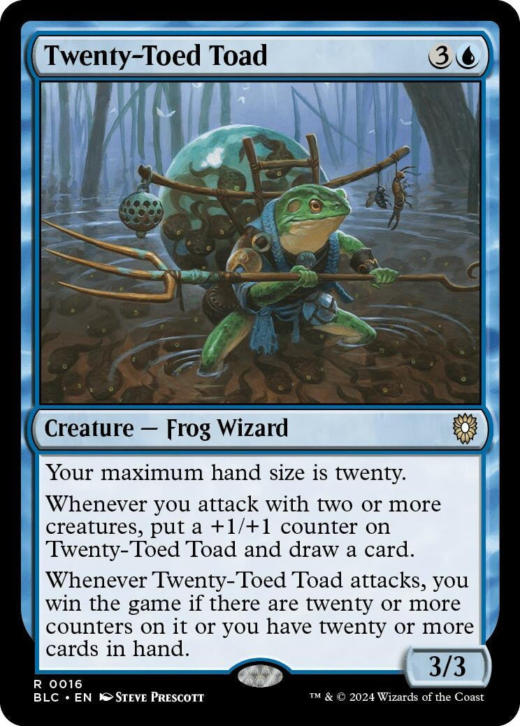 Image for Twenty-Toed Toad (Commander: Bloomburrow) (16) - Magic: The Gathering
