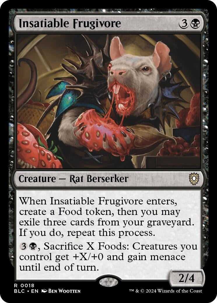 Image for Insatiable Frugivore (Commander: Bloomburrow) (18) - Magic: The Gathering