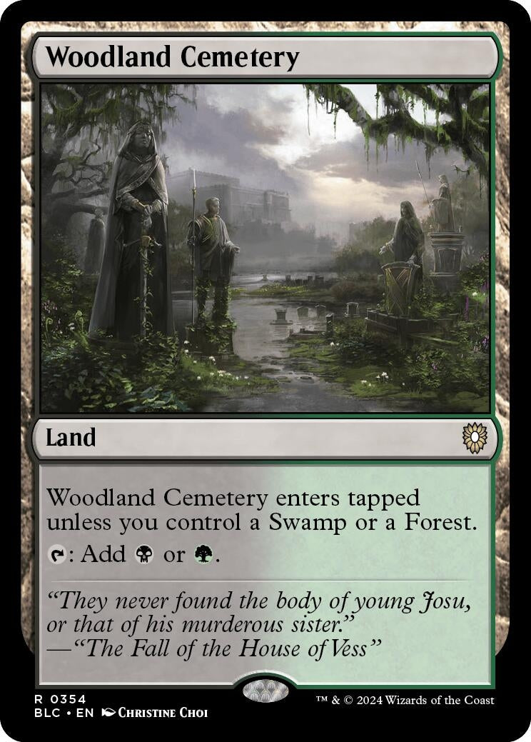 Image for Woodland Cemetery (Commander: Bloomburrow) (354) - Magic: The Gathering
