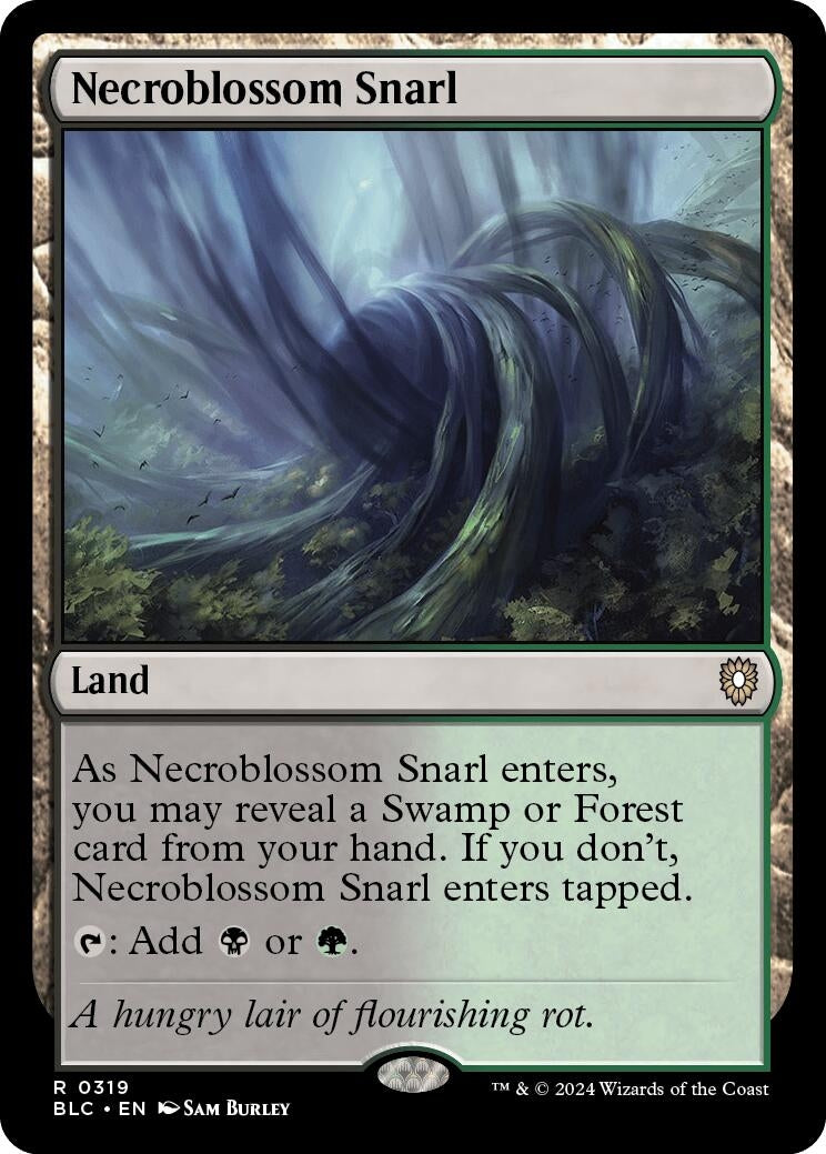 Image for Necroblossom Snarl (Commander: Bloomburrow) (319) - Magic: The Gathering