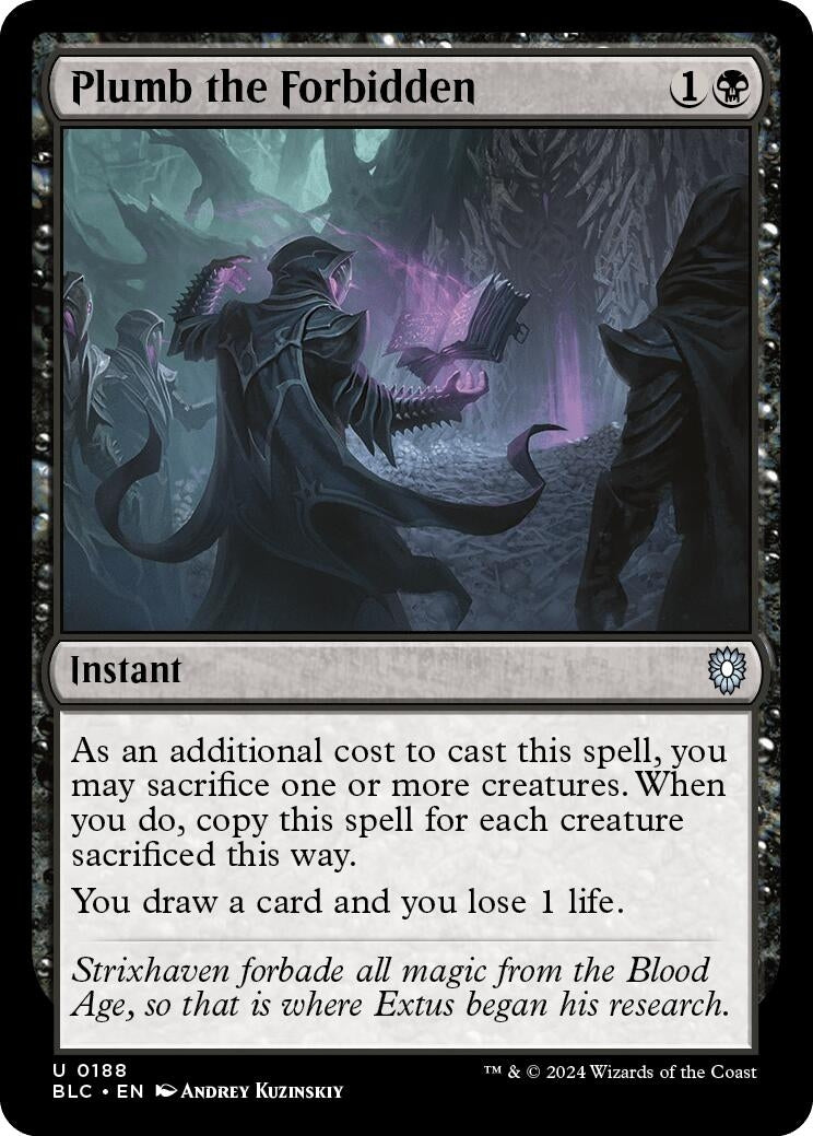 Image for Plumb the Forbidden (Commander: Bloomburrow) (188) - Magic: The Gathering
