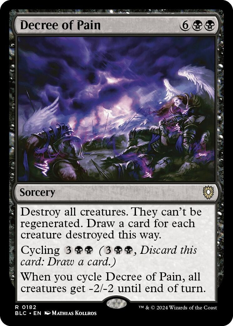 Image for Decree of Pain (Commander: Bloomburrow) (182) - Magic: The Gathering