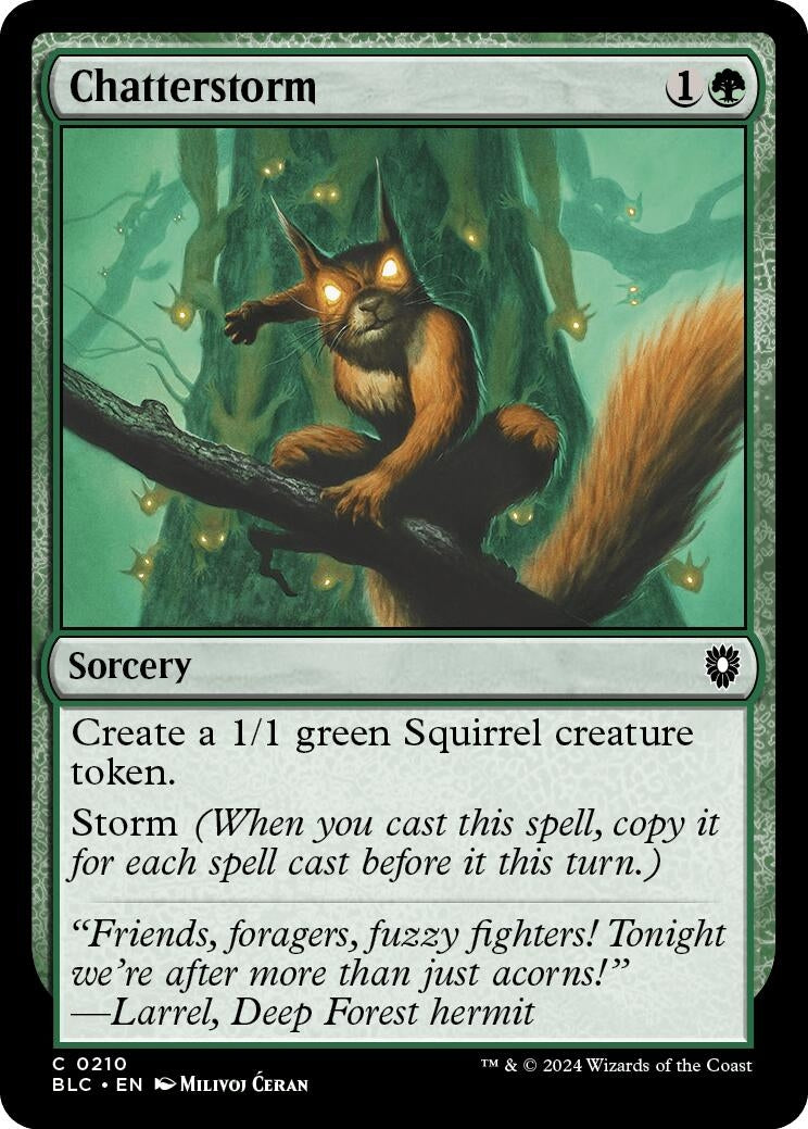 Image for Chatterstorm (Commander: Bloomburrow) (210) - Magic: The Gathering