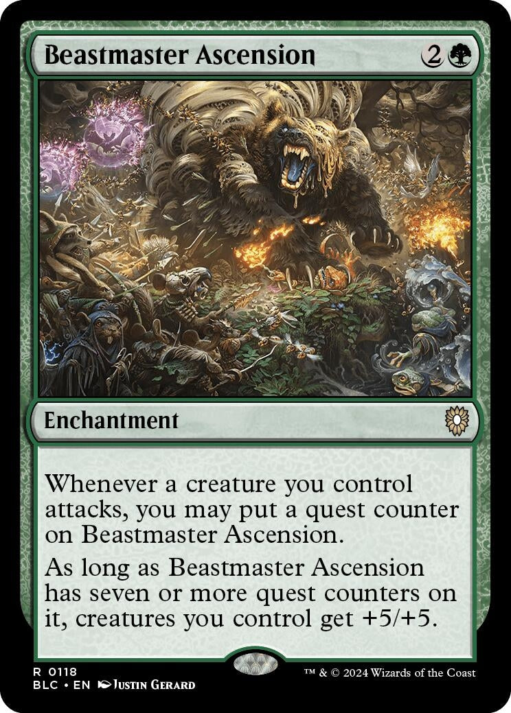 Image for Beastmaster Ascension (Commander: Bloomburrow) (118) - Magic: The Gathering