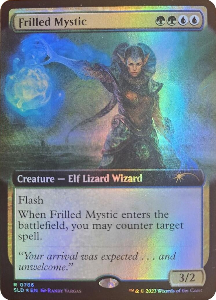 Image for Frilled Mystic (Extended Art) (Secret Lair Drop Series) (786) - Magic: The Gathering