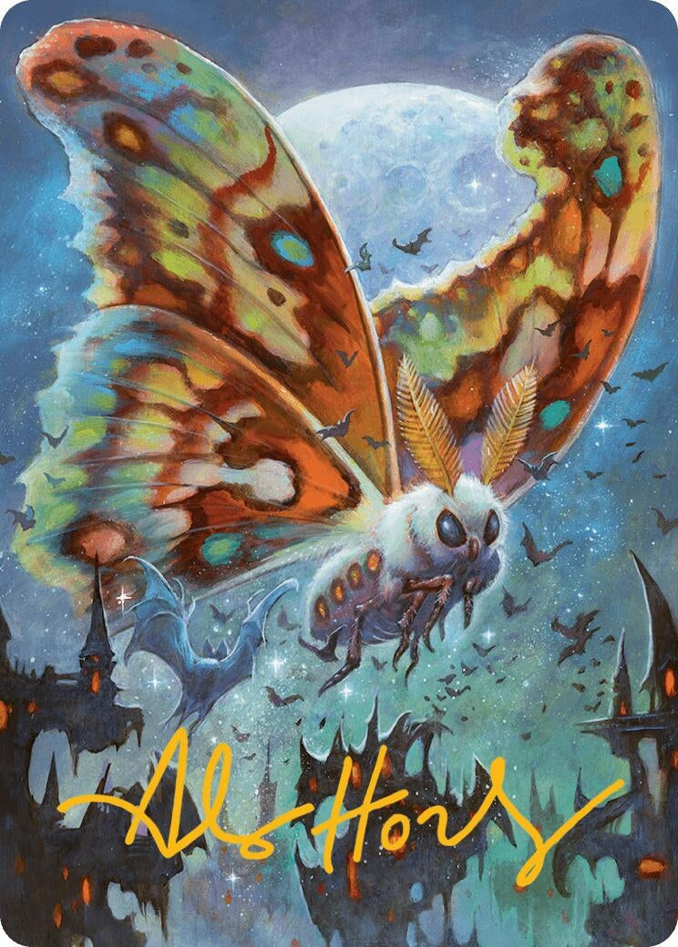 Image for Luminous Broodmoth Art Card (Gold-Stamped Signature) (Art Series: Bloomburrow) (48) - Magic: The Gathering