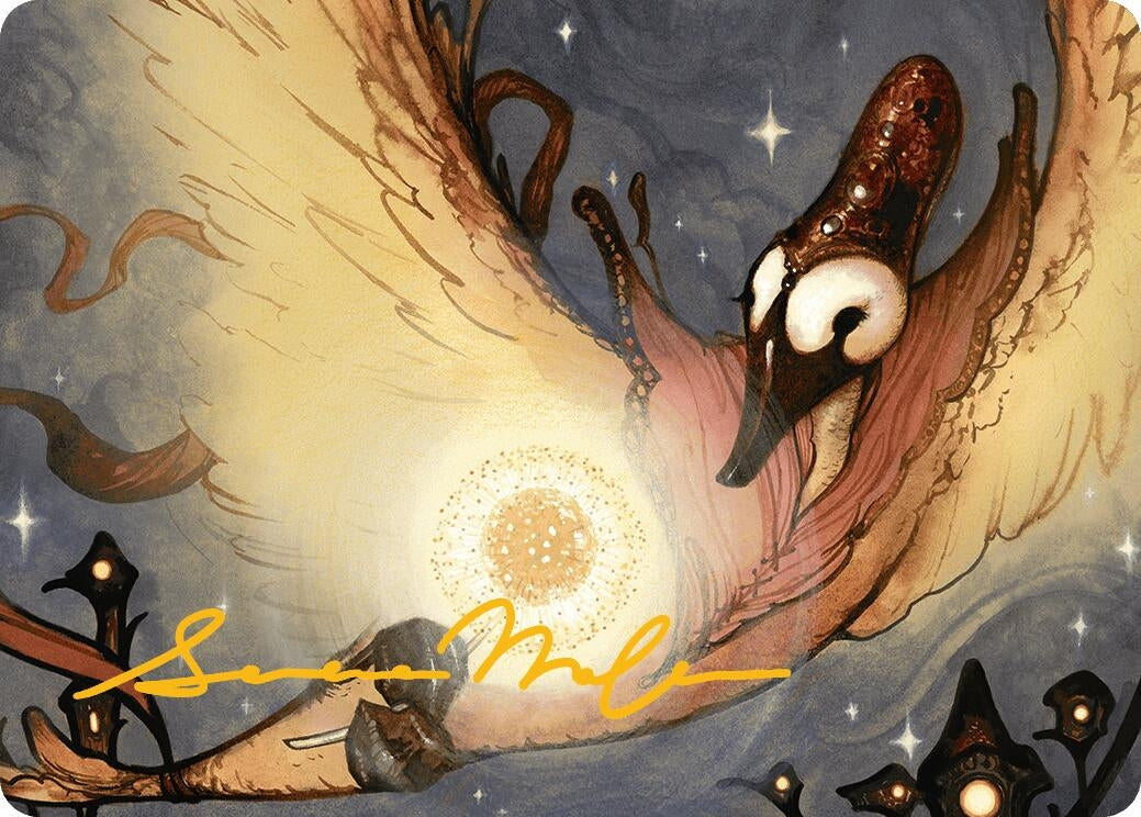 Image for Salvation Swan Art Card (Gold-Stamped Signature) (Art Series: Bloomburrow) (38) - Magic: The Gathering