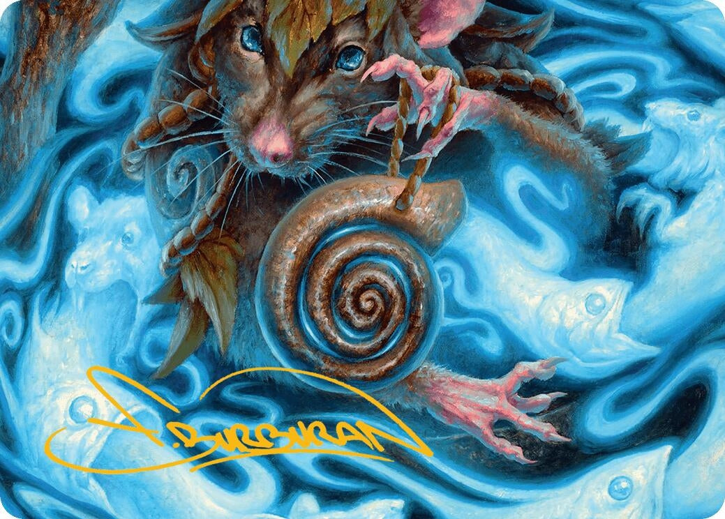 Image for Mind Spiral Art Card (Gold-Stamped Signature) (Art Series: Bloomburrow) (8) - Magic: The Gathering