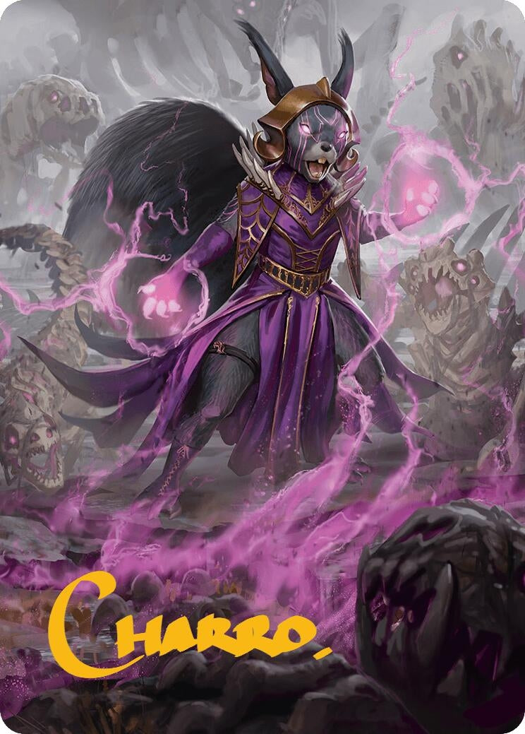 Image for Liliana of the Dark Realms Art Card (Gold-Stamped Signature) (Art Series: Bloomburrow) (51) - Magic: The Gathering