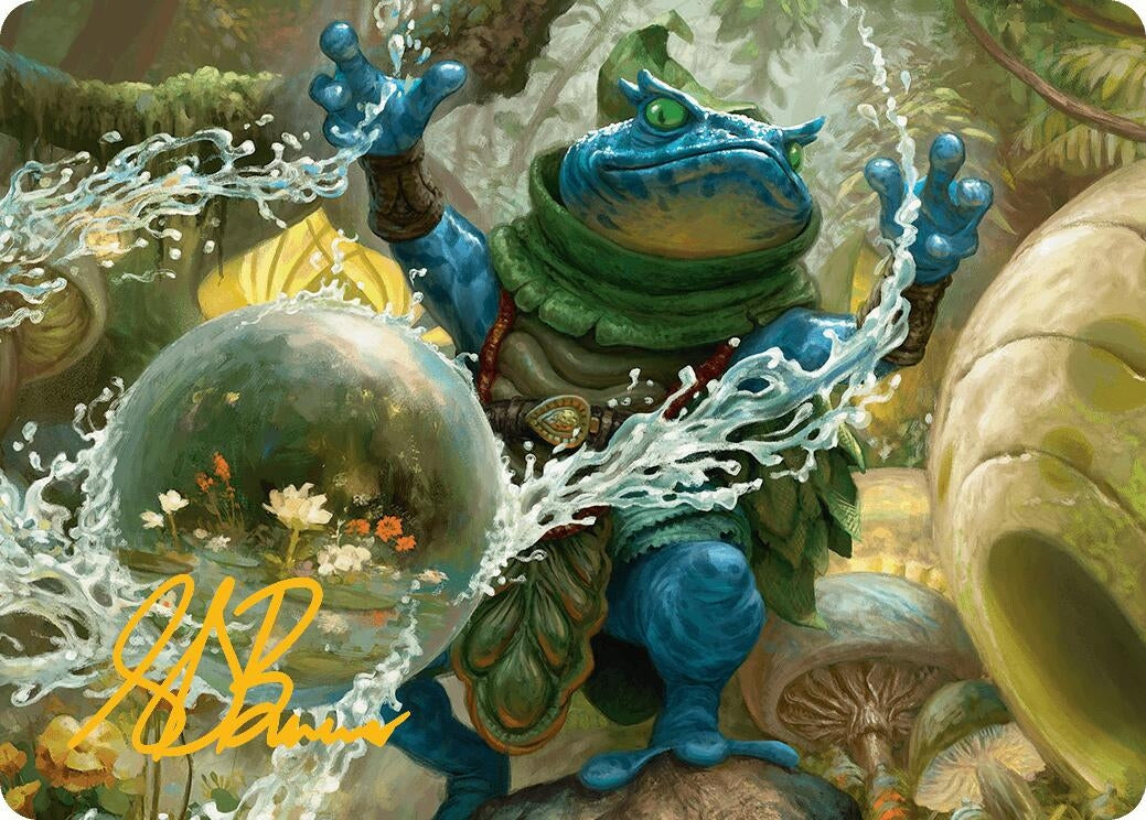 Image for Pond Prophet Art Card (Gold-Stamped Signature) (Art Series: Bloomburrow) (29) - Magic: The Gathering