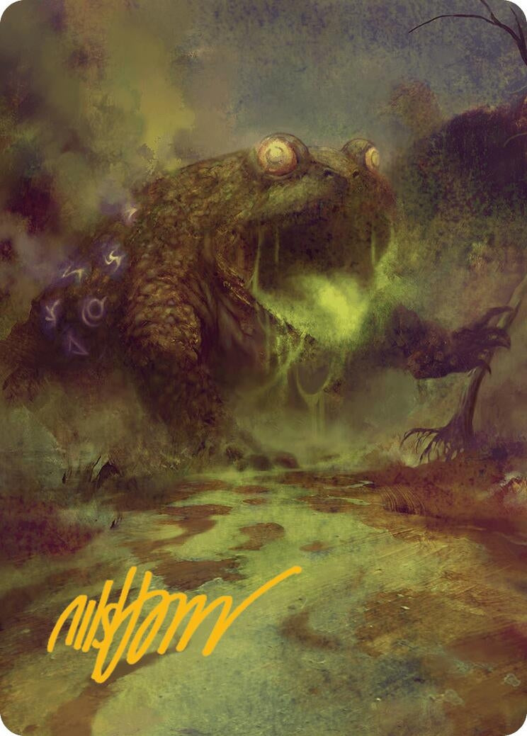 Image for The Gitrog Monster Art Card (Gold-Stamped Signature) (Art Series: Bloomburrow) (52) - Magic: The Gathering