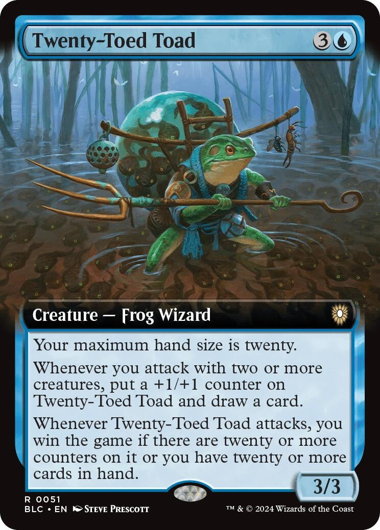 Image for Twenty-Toed Toad (Extended Art) (Commander: Bloomburrow) (51) - Magic: The Gathering