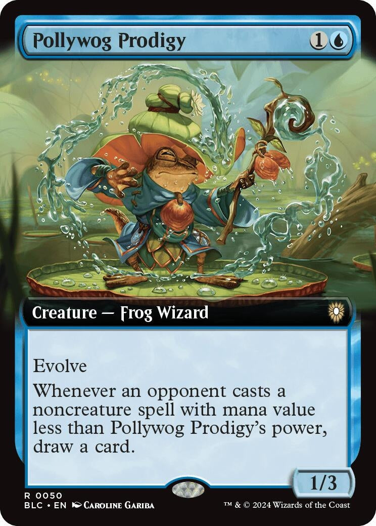 Image for Pollywog Prodigy (Extended Art) (Commander: Bloomburrow) (50) - Magic: The Gathering