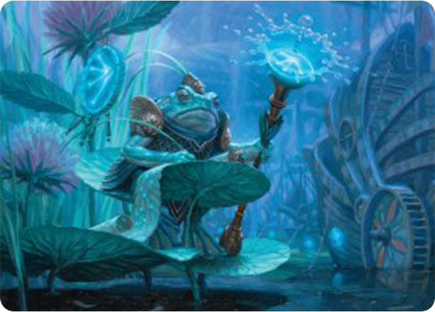 Image for Dour Port-Mage Art Card (Art Series: Bloomburrow) (5) - Magic: The Gathering