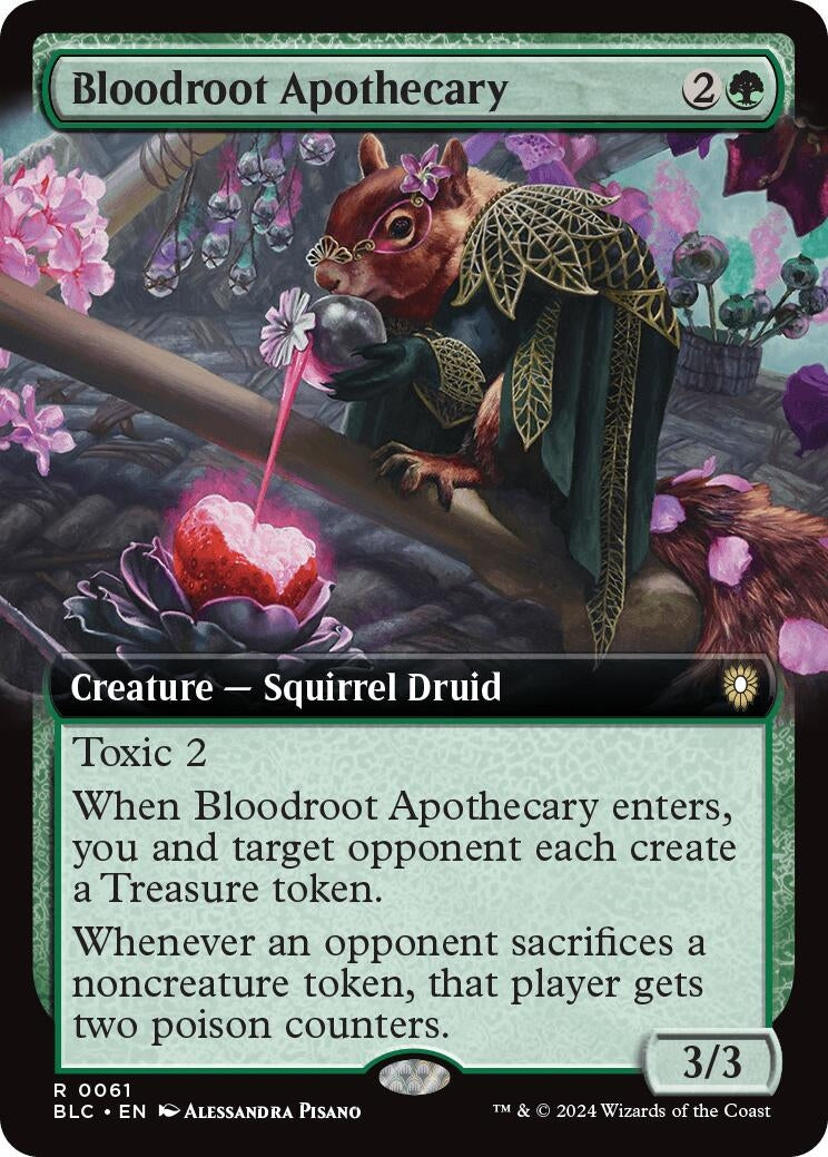 Image for Bloodroot Apothecary (Extended Art) (Commander: Bloomburrow) (61) - Magic: The Gathering