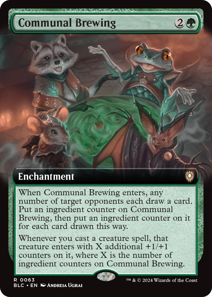 Image for Communal Brewing (Extended Art) (Commander: Bloomburrow) (63) - Magic: The Gathering