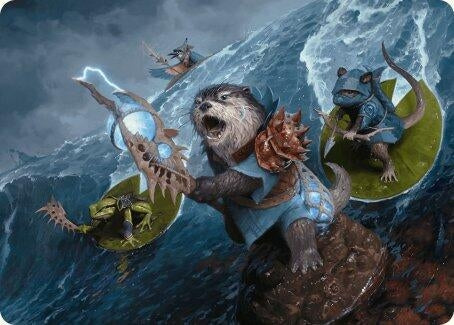 Image for Valley Floodcaller Art Card (Art Series: Bloomburrow) (13) - Magic: The Gathering