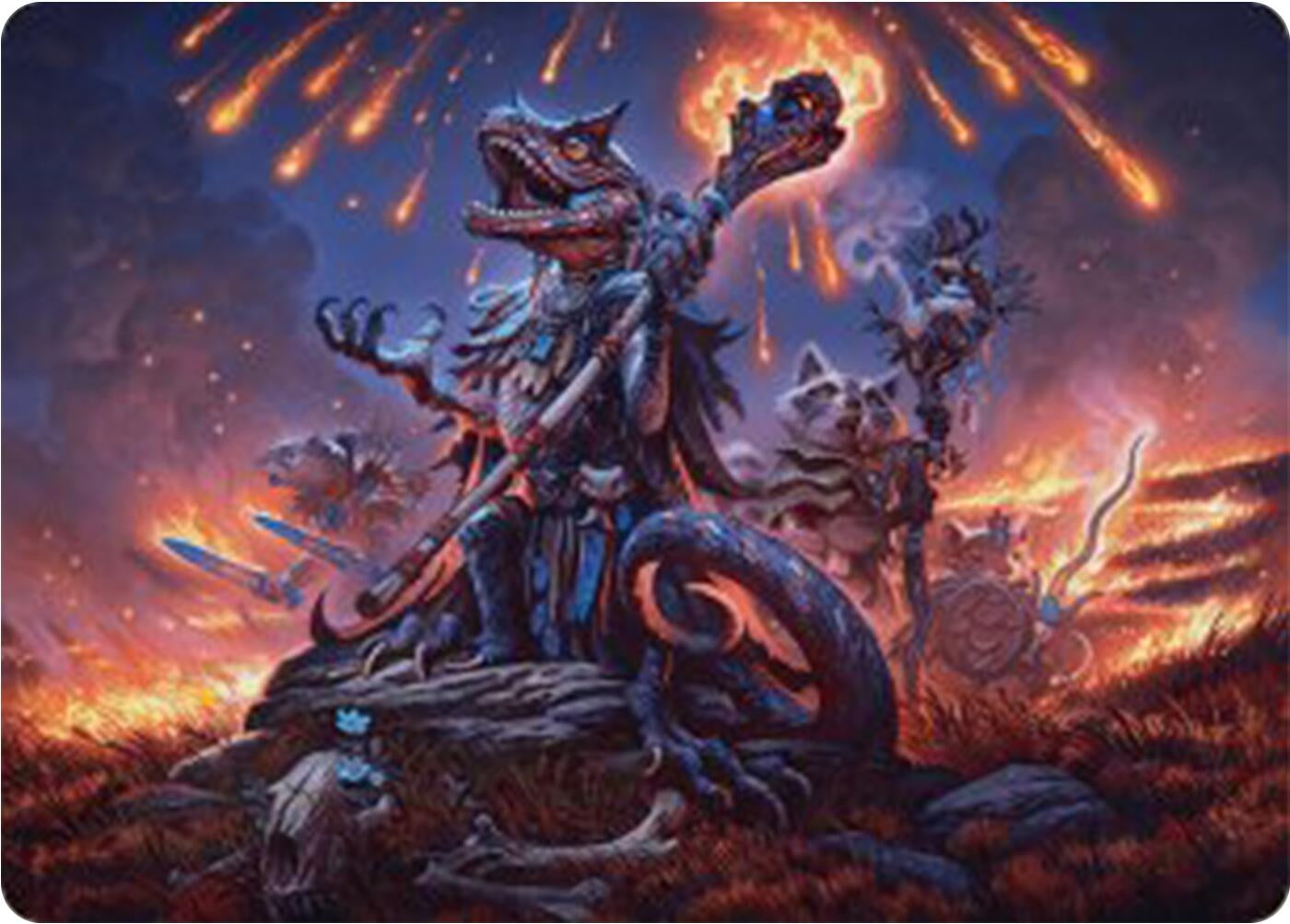 Image for Valley Flamecaller Art Card (Art Series: Bloomburrow) (21) - Magic: The Gathering