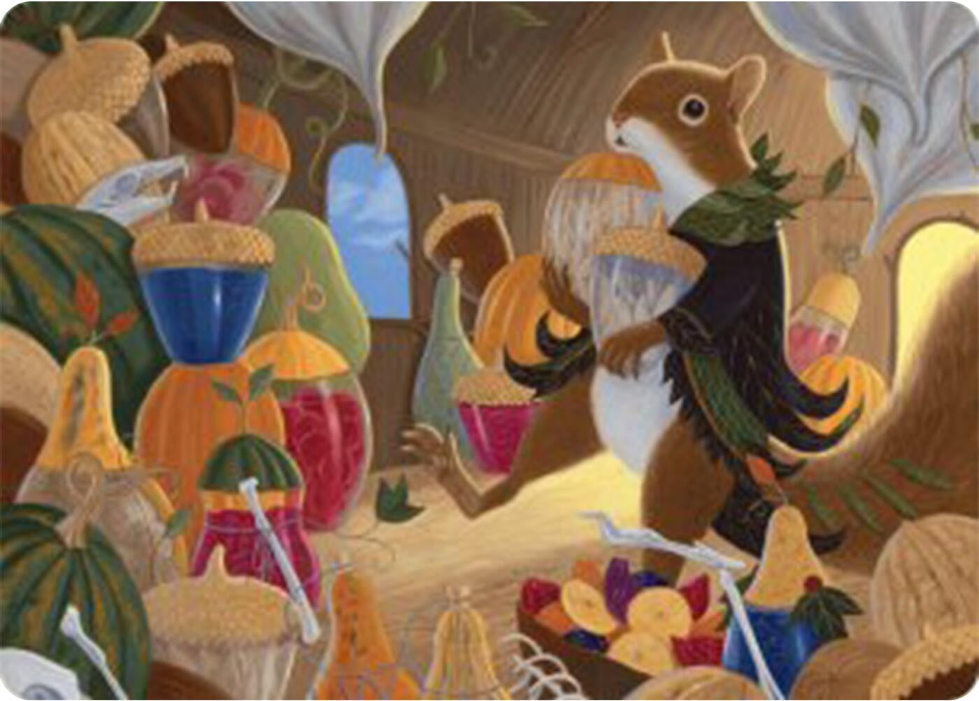 Image for Stocking the Pantry Art Card (Art Series: Bloomburrow) (24) - Magic: The Gathering