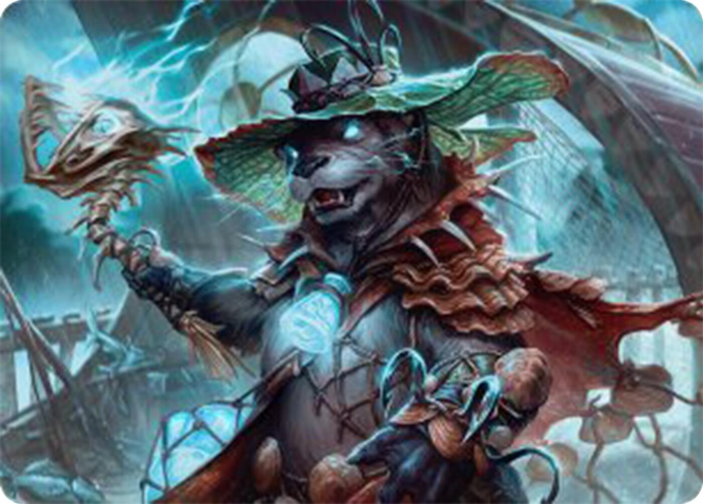 Image for Tempest Angler Art Card (Art Series: Bloomburrow) (30) - Magic: The Gathering