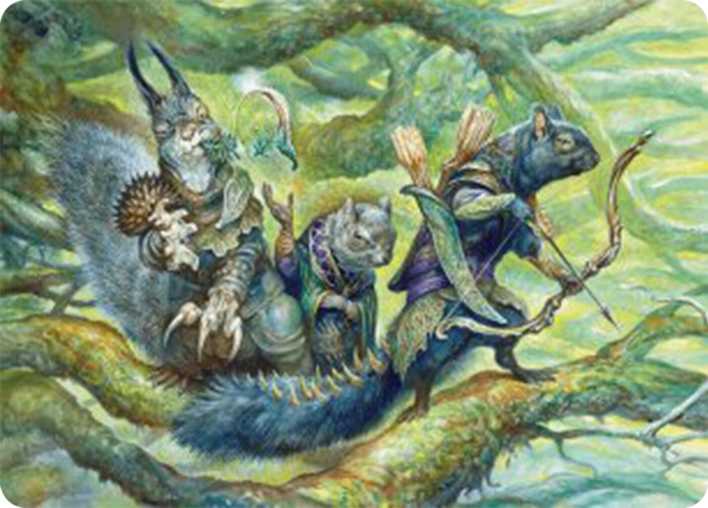 Image for The Odd Acorn Gang Art Card (Art Series: Bloomburrow) (32) - Magic: The Gathering