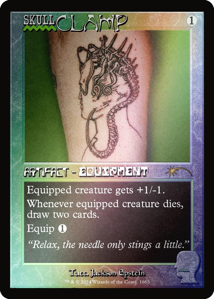 Image for Skullclamp (Rainbow Foil) (Secret Lair Drop Series) (1663) - Magic: The Gathering