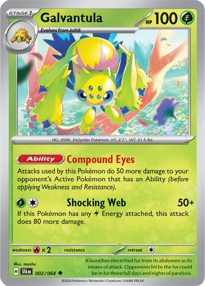 Image for Galvantula (SV: Shrouded Fable) (002/064) - Pokemon