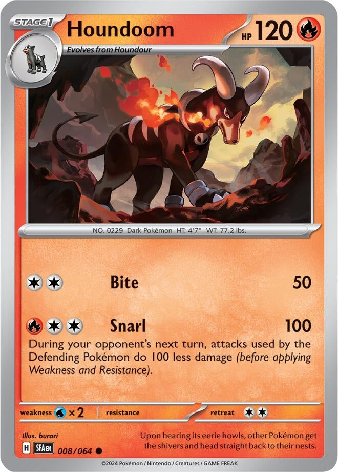 Image for Houndoom (SV: Shrouded Fable) (008/064) - Pokemon