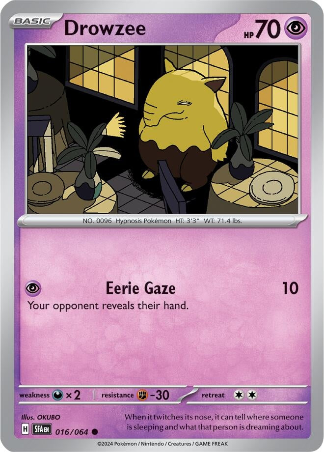 Image for Drowzee (SV: Shrouded Fable) (016/064) - Pokemon