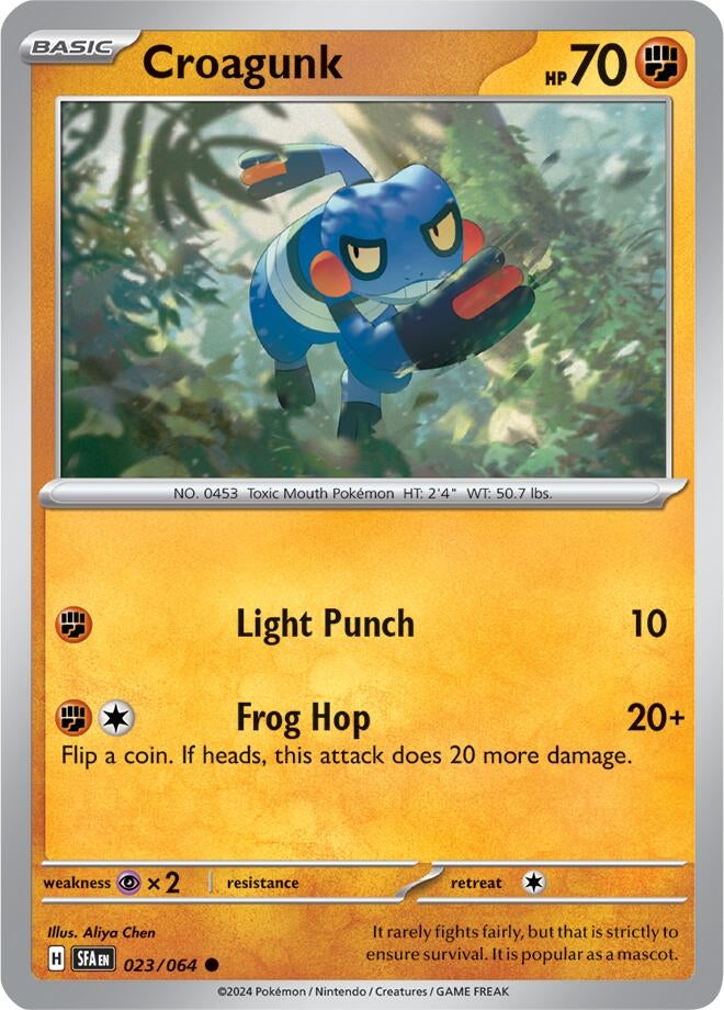 Image for Croagunk (SV: Shrouded Fable) (023/064) - Pokemon