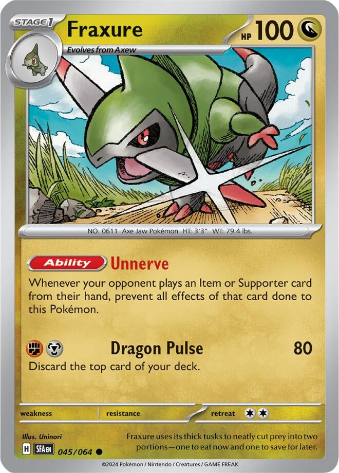 Image for Fraxure (SV: Shrouded Fable) (045/064) - Pokemon