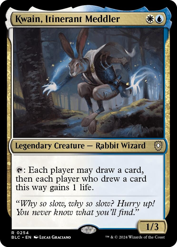 Image for Kwain, Itinerant Meddler (Commander: Bloomburrow) (254) - Magic: The Gathering