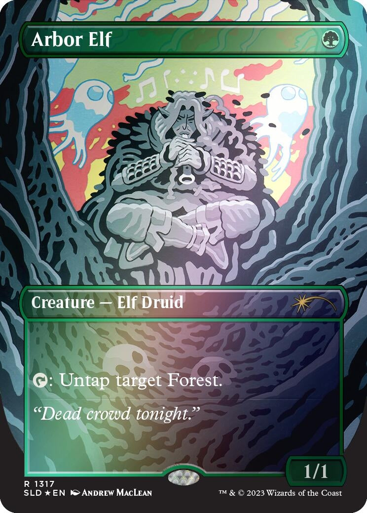 Image for Arbor Elf (Rainbow Foil) (Secret Lair Drop Series) (1317) - Magic: The Gathering