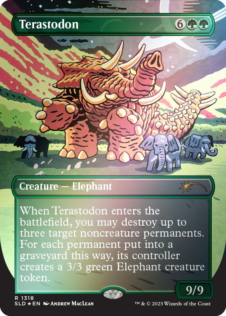 Image for Terastodon (Rainbow Foil) (Secret Lair Drop Series) (1318) - Magic: The Gathering