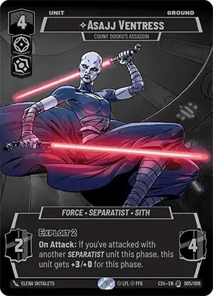 Image for Asajj Ventress - Count Dooku's Assassin (2024 Convention Exclusive) (005/006) - Star Wars: Unlimited