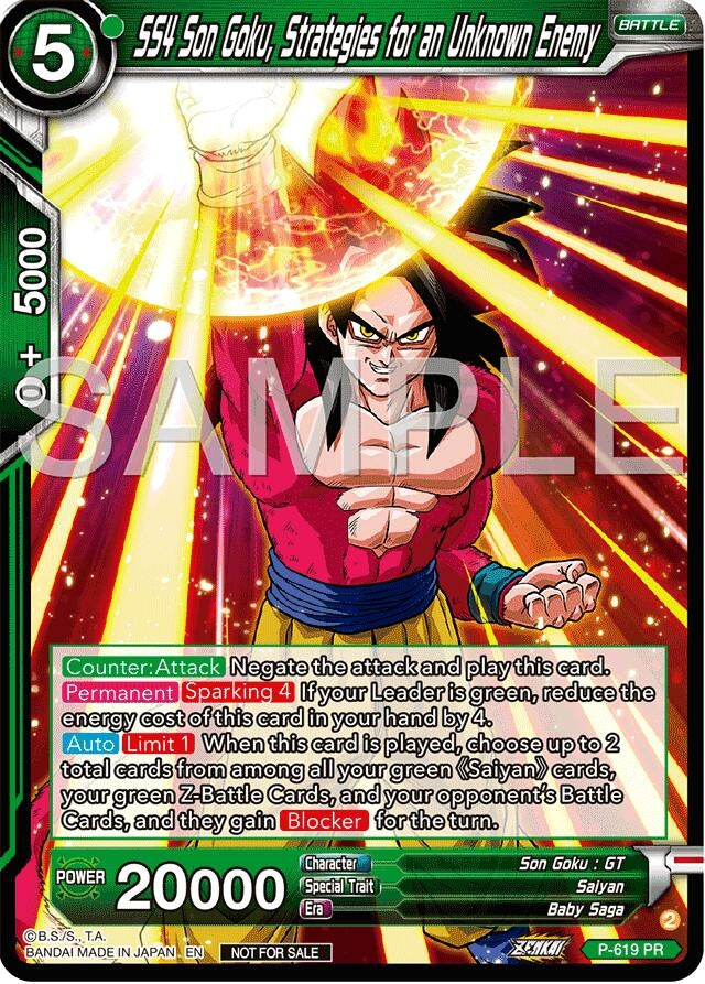 Image for SS4 Son Goku, Strategies for an Unknown Enemy (Deluxe Pack 2024 Vol.2) (Promotion Cards) (P-619) - Dragon Ball Super: Masters