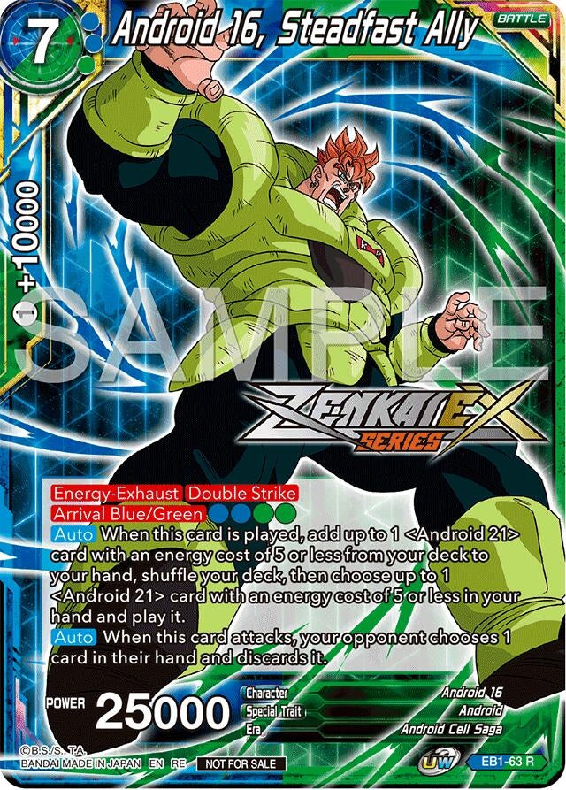 Image for Android 16, Steadfast Ally (Event Pack 15) (Promotion Cards) (EB1-63) - Dragon Ball Super: Masters