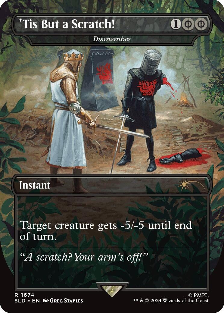Image for 'Tis But a Scratch! - Dismember (Secret Lair Drop Series) (1674) - Magic: The Gathering