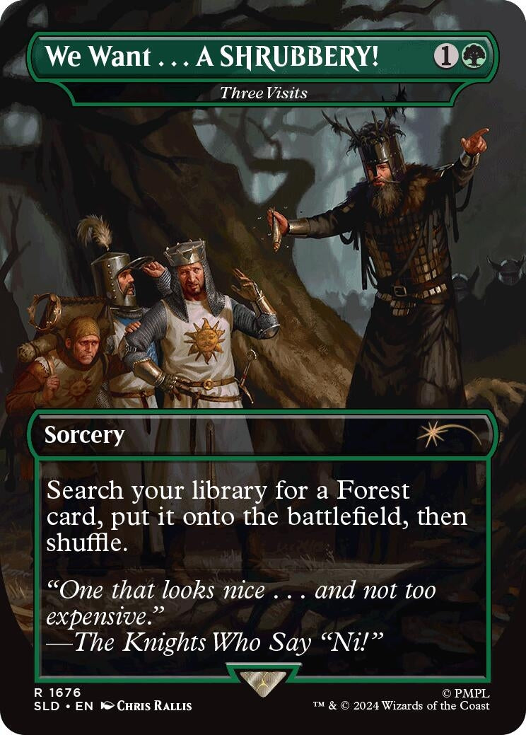 Image for We Want...A SHRUBBERY! - Three Visits (Secret Lair Drop Series) (1676) - Magic: The Gathering