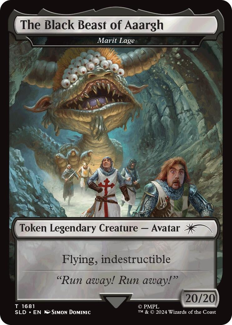 Image for The Black Beast of Aaargh - Marit Lage Token (Secret Lair Drop Series) (1681) - Magic: The Gathering